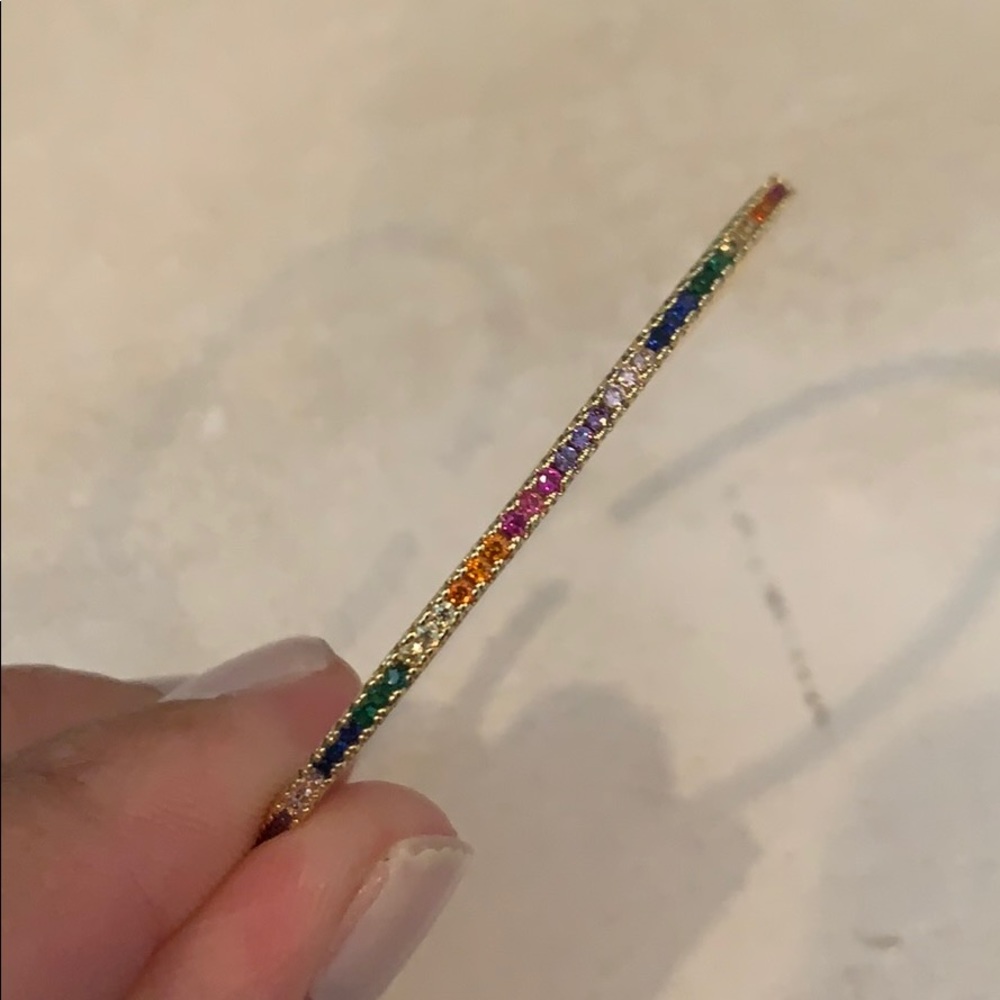 Thin Rainbow Bracelet - Picture 2 of 4